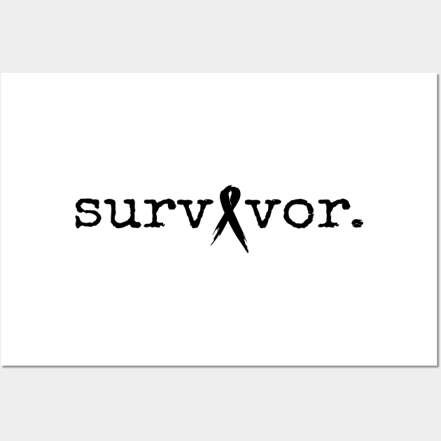 'Survivor' Cancer Awareness Shirt Wall Art by ourwackyhome